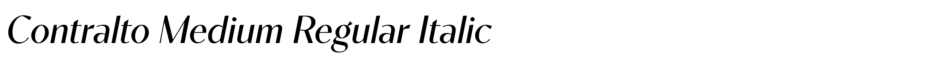 Contralto Medium Regular Italic